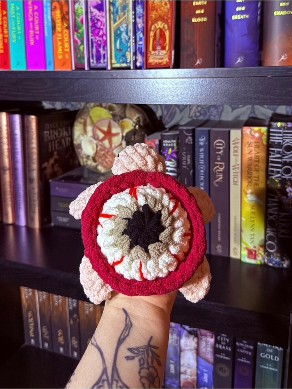 Crochet Eyeball Turtle- Halloween Decor